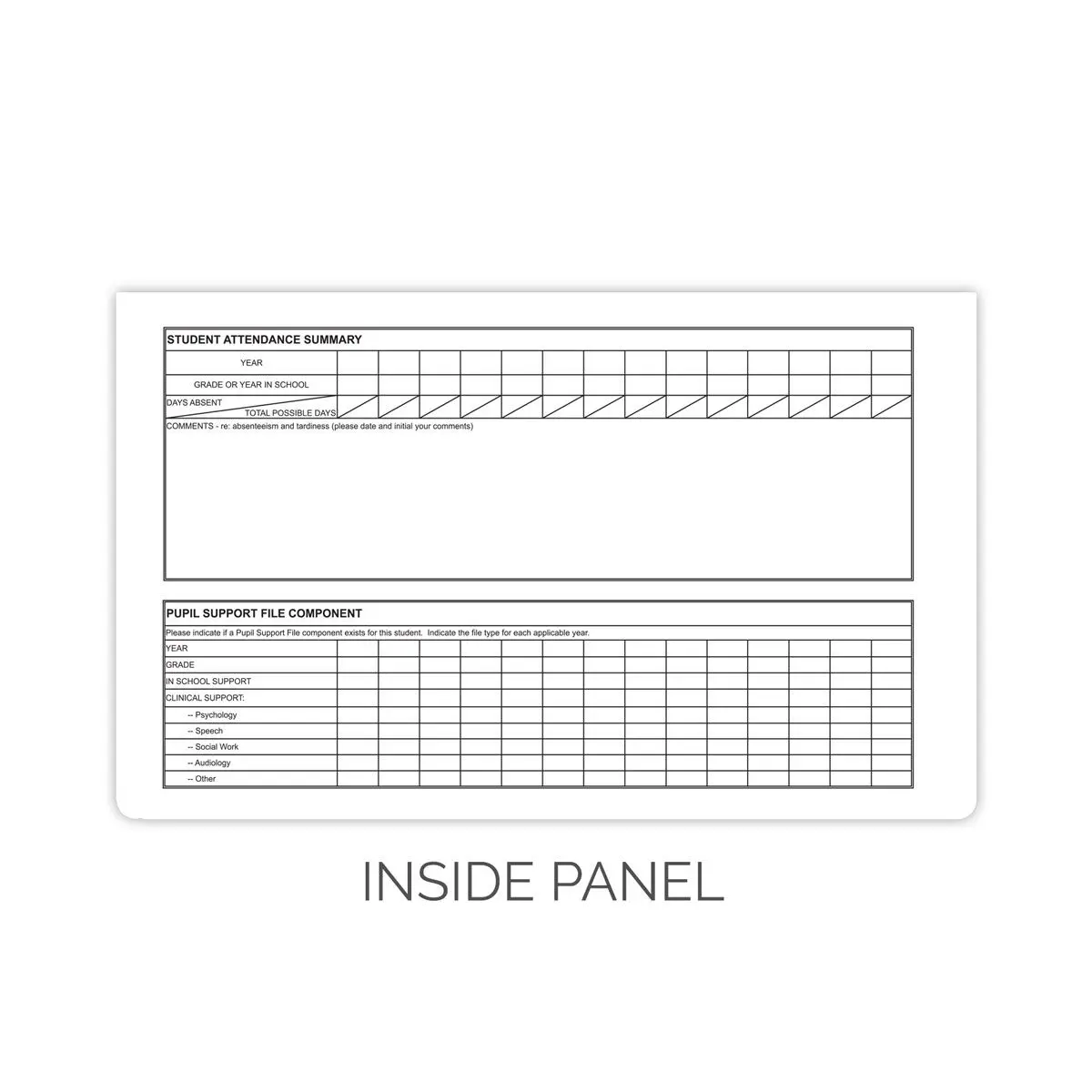 Show details for Manitoba Cumulative Student Record Folder