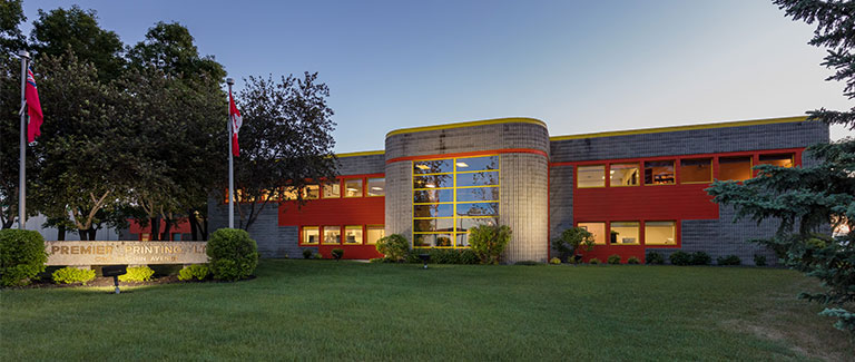 Exterior picture of Premier Printing Building