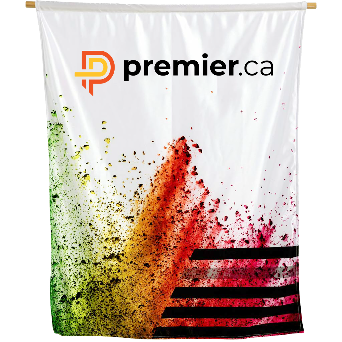 Premier manufactures and sells vibrant dye sublimated display products