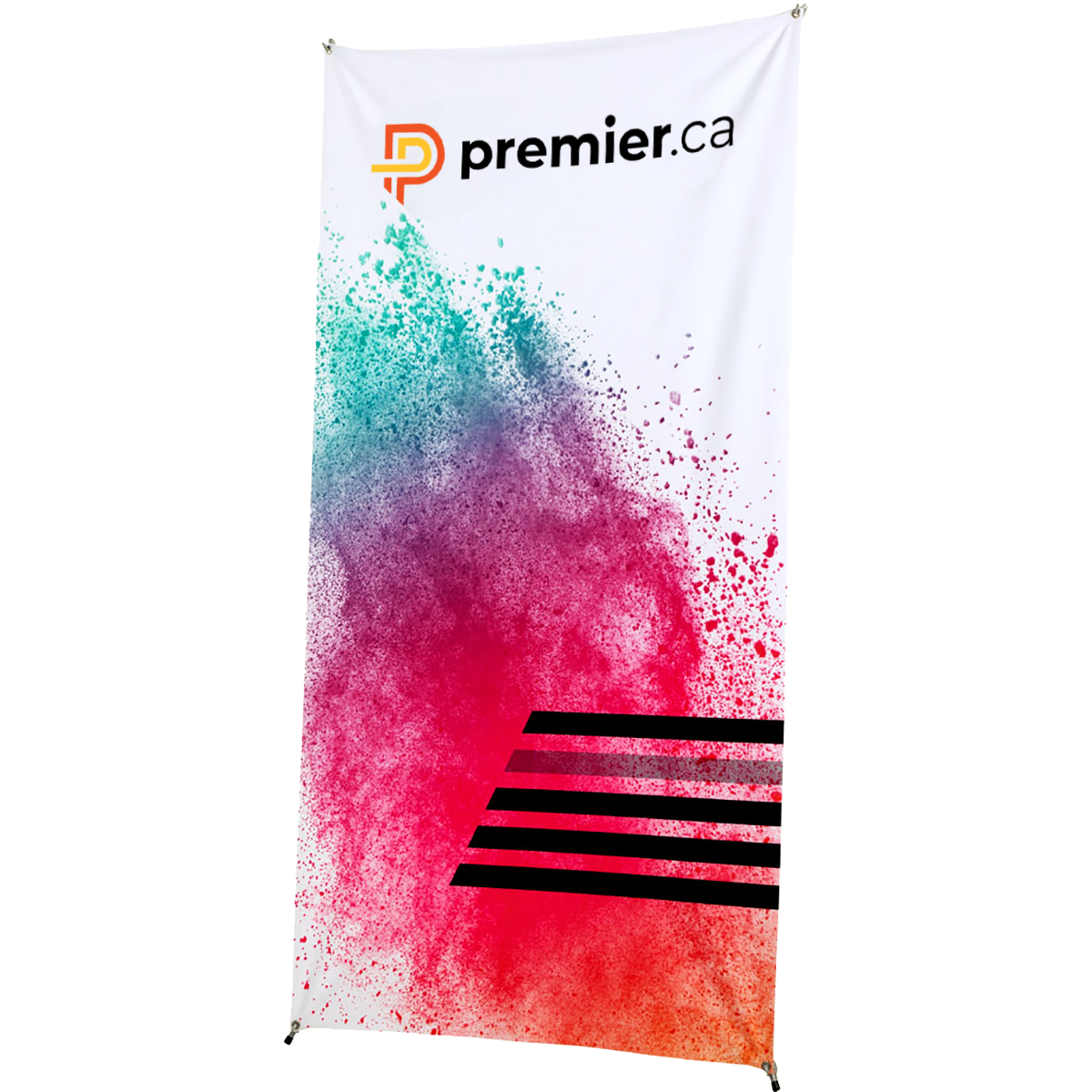 Premier manufactures and sells vibrant dye sublimated display products