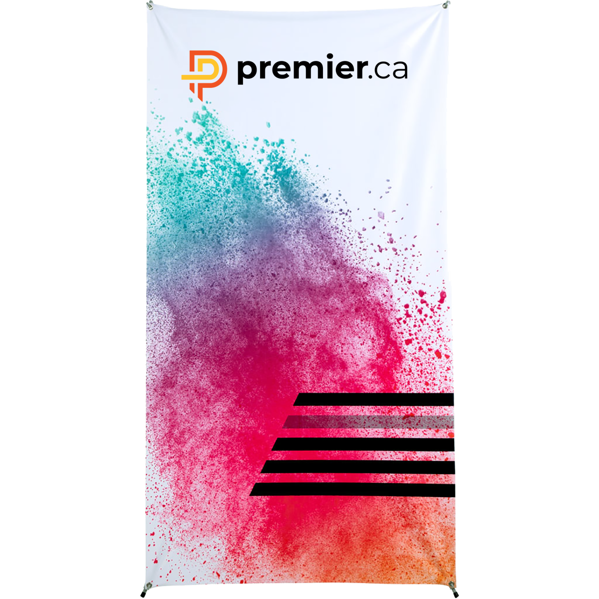 Premier manufactures and sells vibrant dye sublimated display products