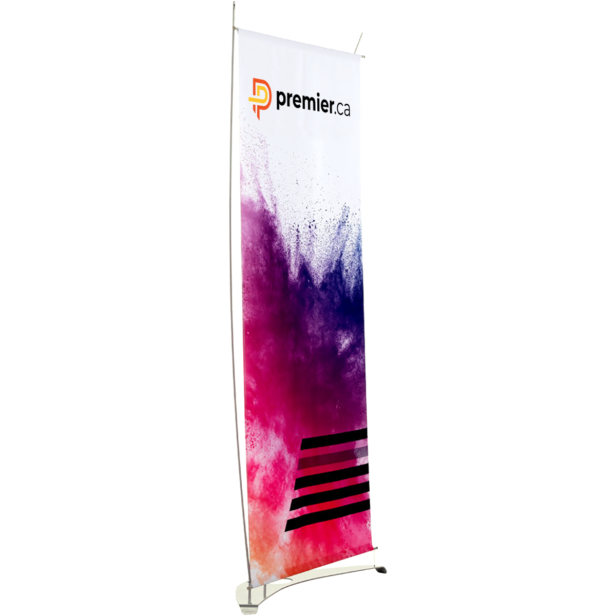 Premier manufactures and sells vibrant dye sublimated display products