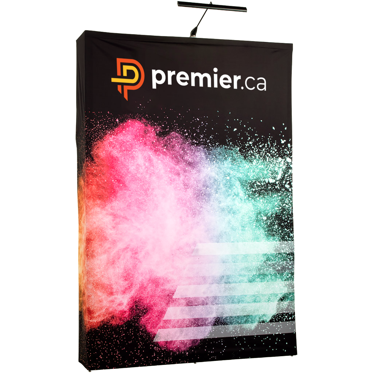 Premier manufactures and sells vibrant dye sublimated display products