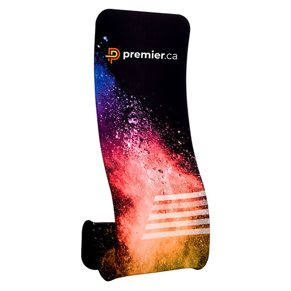 Premier manufactures and sells vibrant dye sublimated display products