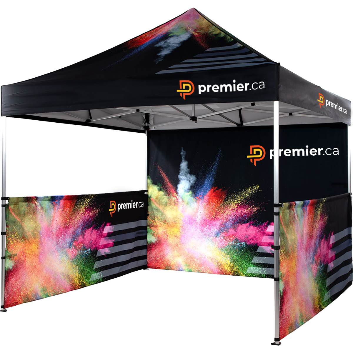 Premier manufactures and sells vibrant dye sublimated display products